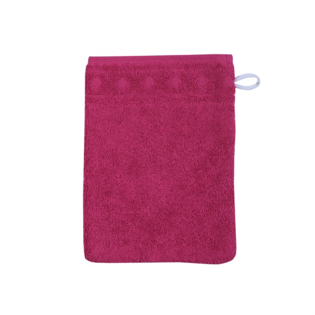 Jacquard R beere Waschhandschuh Gr��e 17x22 cm