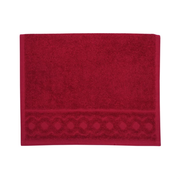 Jacquard R weinrot G�stetuch 30/50 cm