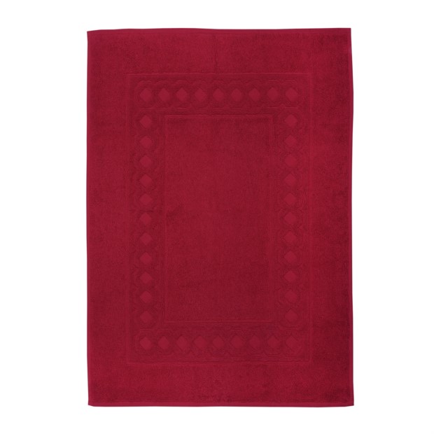 Jacquard R weinrot Duschvorleger 50/70 cm