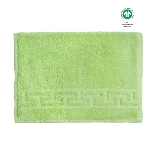 Jacquard M GOTS limone G�stetuch 30x50 cm