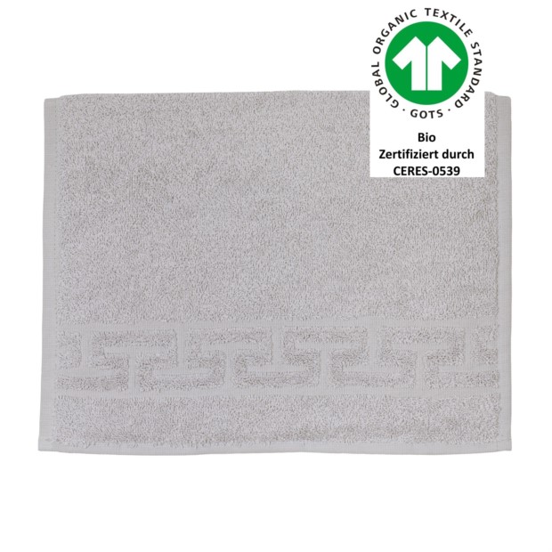 Jacquard M GOTS chrom G�stetuch 30/50 cm