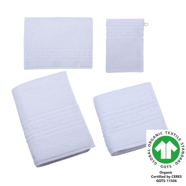 Jacquard M Badfrottier weiss 101
