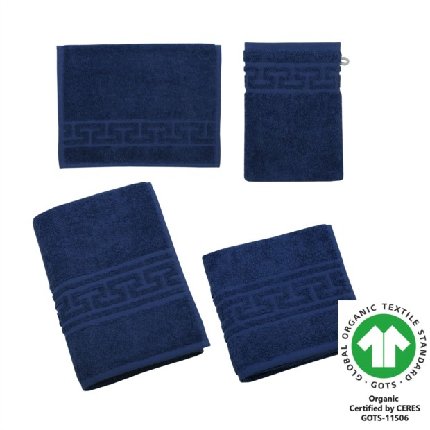 Jacquard M Badfrottier nachtblau 327