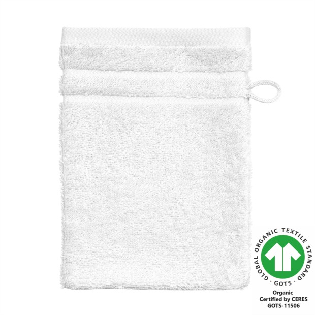 Waschhandschuh 17x22 cm reinweiss 101