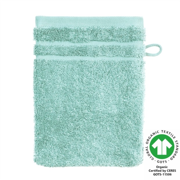 Waschhandschuh 17x22 cm eisblau 332