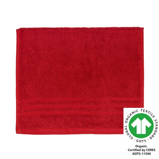 G�stetuch 30x50 cm feuerrot 700