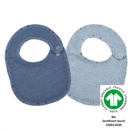 At home blau Druckknopflatz 22x29 cm 2er Set