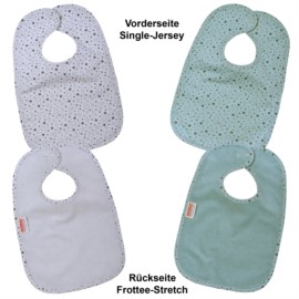 Sterne eisblau-hellgrau Druckknopflatz 26x40 cm 2e