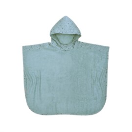 Sterne eisblau Bade-Poncho 60x75 cm