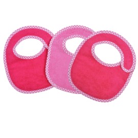 3er Set rosa Klettl�tzchen 22 x 29 cm rund 2-lagig