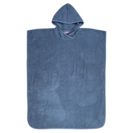 Uni dunkelblau Bade-Poncho Gr��e 100/80