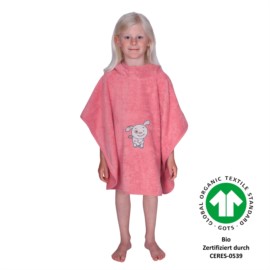 Hund koralle Bade-Poncho Gr��e 60/75
