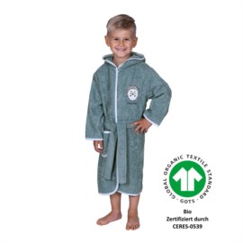 Igel blau Bademantel 86/92 - 98/104