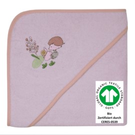 Igel Schnecke rosa Kapuzen-Bt. Gr��e 100x100 cm