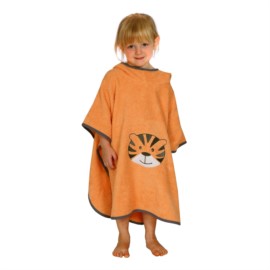 Tigergesicht camel Bade-Poncho Gr��e 60x75 cm
