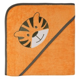 Tigergesicht camel Kapuzen-Bt. Gr��e 100x100 cm