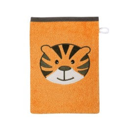 Tigergesicht camel Waschhandschuh Gr��e 15x21 cm