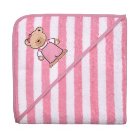 Teddy Ringel rosa Kapuzen-Bt. Gr��e 100/100