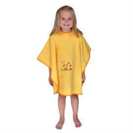 Giraffe gelb Bade-Poncho Gr��e 60x75 cm