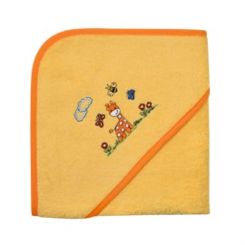 Giraffe gelb Kapuzen-Bt. Gr��e 80x80 cm