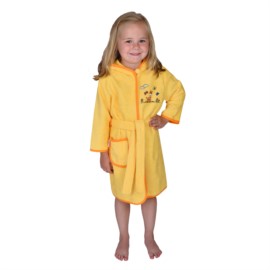 Giraffe gelb Kinder-Bademantel Gr. 86/92