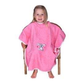 Hase bubblegum Bade-Poncho Gr��e 60x75 cm