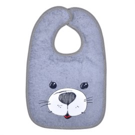 Seehund grau Riesen-Klettlatz Gr 30x45 cm