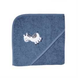 Zebra dunkelblau Kapuzen-Bt. Gr��e 80/80