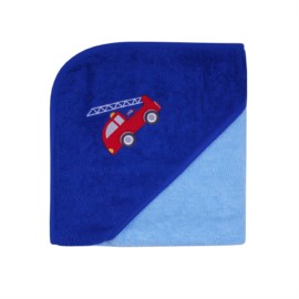 Feuerwehr hellblau Kapuzen-Bt. Gr��e 80x80 cm