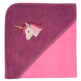 Einhorn pink/light mauve Kapuzen-Bt. Gr��e 100x100