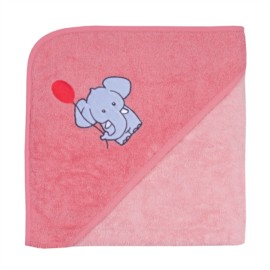 Elefant silver pink-koralle Kapuzen-Bt.  100/100