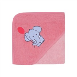 Elefant silver pink-koralle Kapuzen-Bt. 80/8