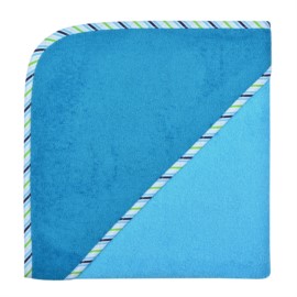 Uni aqua-petrol Kapuzen-Bt. Gr��e 100x100 cm