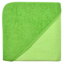 Uni limone/kiwi Riesen-Kapuzen-Badetuch 140x140 cm
