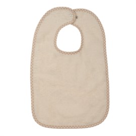 Uni natur Riesen-Latz mit Druckknopf Gr 30x45 cm