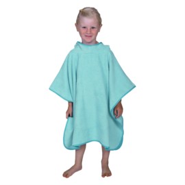 Uni blaugr�n Bade-Poncho Gr��e 60x75 cm
