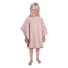 Uni peachrosa Bade-Poncho Gr��e 60x75 cm