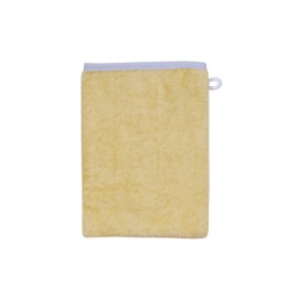 Uni gelb-chrom Waschhandschuh Gr��e 15/21