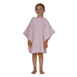 Uni lachsrosa Bade-Poncho Gr��e 60x75 cm