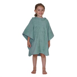 Uni eisblau Bade-Poncho Gr��e 60x75 cm