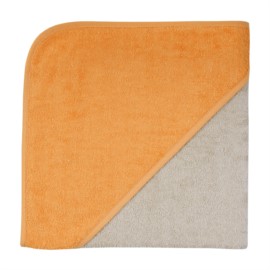 Uni greige-camel Kapuzen-Bt. Gr��e 100x100 cm