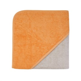 Uni greige-camel Kapuzen-Bt. Gr��e 80x80 cm