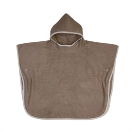 Uni hellbraun Bade-Poncho 