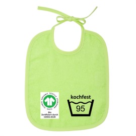 GOTS kochfest gr�n Bindelatz Gr��e 25x30 cm