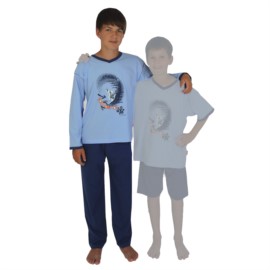 Kn. Single Schlafanzug Board sky Gr��e 116