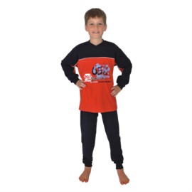 Kn. Single Schlafanzug Progessive rot Gr��e 128