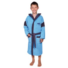 Kn. Bademantel Post Card t�rkis Gr��e 128