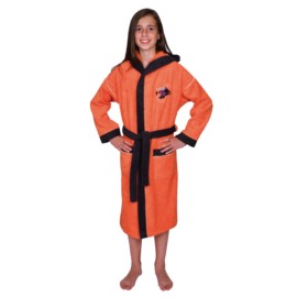 M�dchen-Bademantel Snap Shot orange Gr��e 128