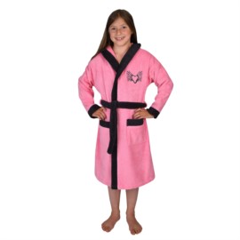 M�dchen-Bademantel Herz bubblegum Gr��e 152