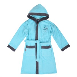 M�dchen-Bademantel Stop the clock mint Gr.128-140